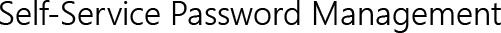 Self-Service Password Management